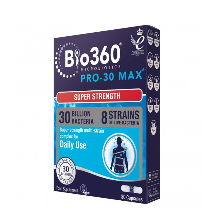 Natures Aid Bio360 Pro 30 Max (30 Billion Bacteria) 30 caps